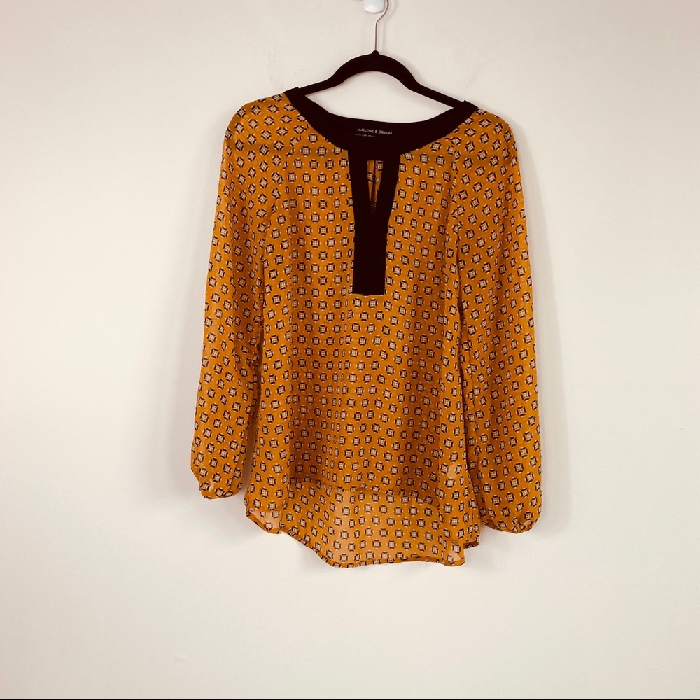 (EUC) Harlowe & Graham Long Sleeve Top